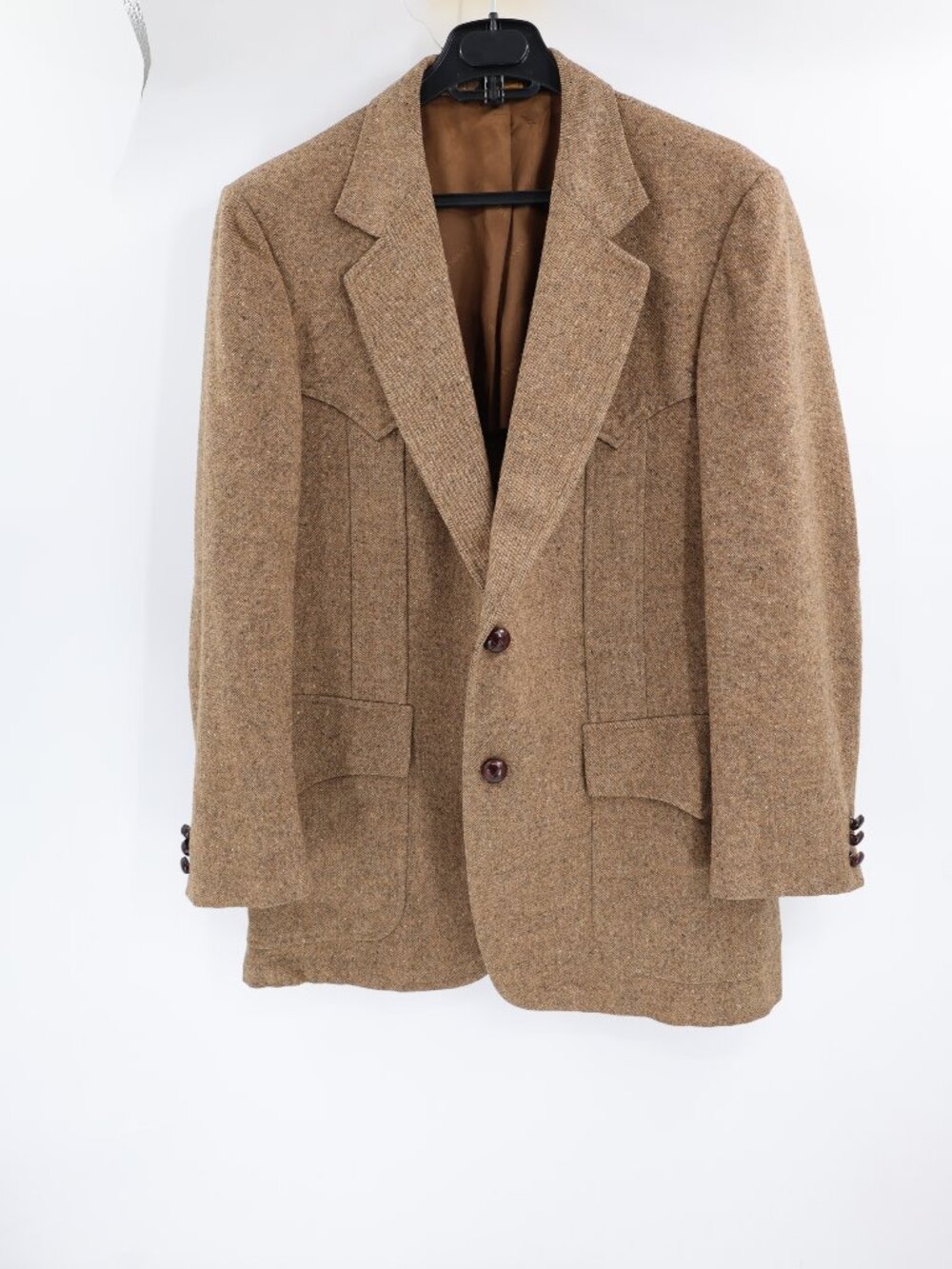 VTG Pendleton Blazer Mens 42 High Grade Western yoke speckled Virgin Wool Jacket